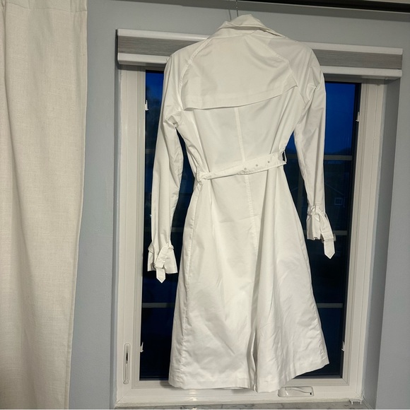 Michael Kors Women's White Trench Coat - Picture 6 of 7
